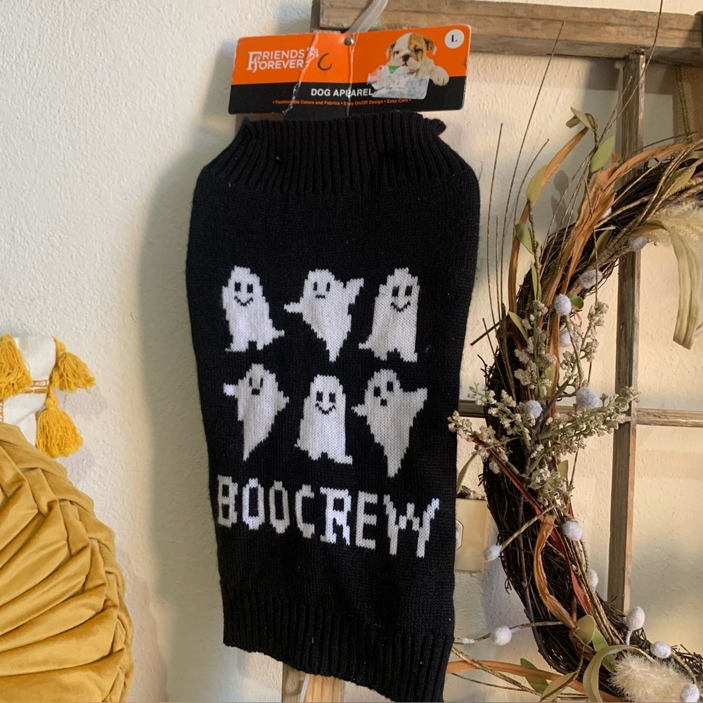 Halloween crochet dog sweater